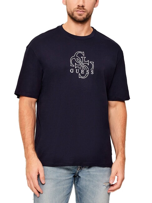 GUESS BASIC T-shirt en coton smartblue - T-shirt