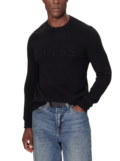 GUESS 3D LOGO Pull col rond jetbla - Pulls pour hommes