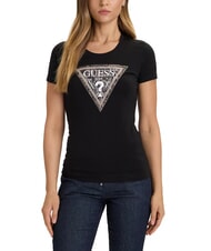 GUESS SS CN TRIANGLE PYTHON  jetbla - T-shirt - 1