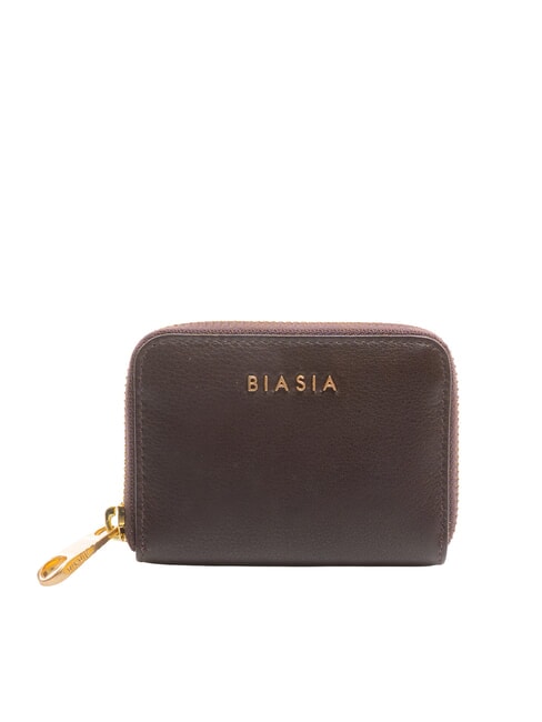 BIASIA EDA Petit portefeuille en cuir zippé élaguer - Portefeuilles Femme