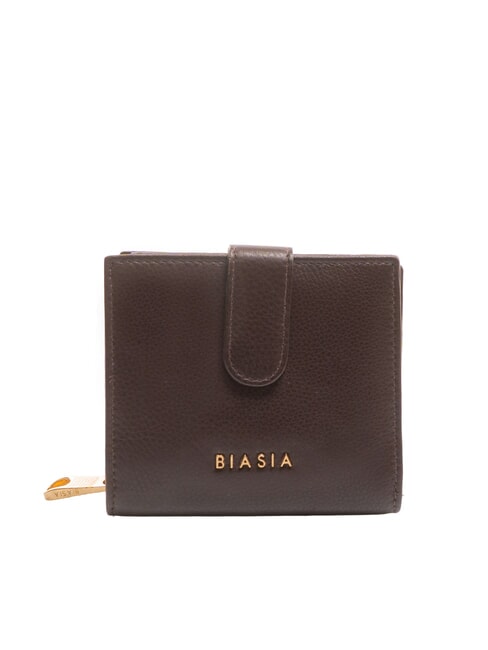 BIASIA EDA Portefeuille compact en cuir élaguer - Portefeuilles Femme