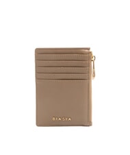 BIASIA EDA Porte-cartes plat en cuir avec zip - Portefeuilles Femme