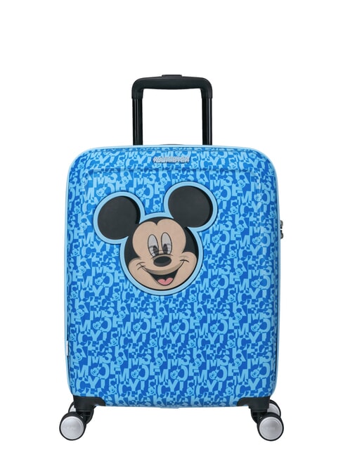 AMERICAN TOURISTER FUNLIGHT DISNEY Valise à roulettes à main Mickey bleu lenticulaire - Valises cabine