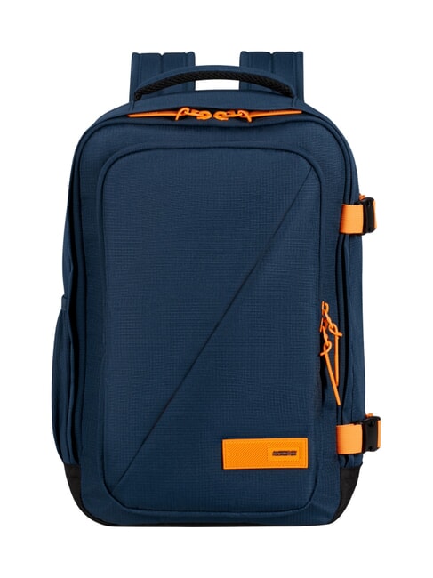AMERICAN TOURISTER TAKE2CABIN M Sac à dos sous le siège ok easyJet bleu marine foncé/orange radieux - Sacs à dos pour l'École & les Loisirs