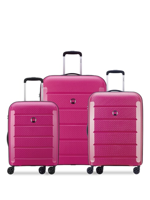 DELSEY BINALONG Lot de 3 trolleys : cabine+moyen, grand exp pivoine - Ensemble Valises