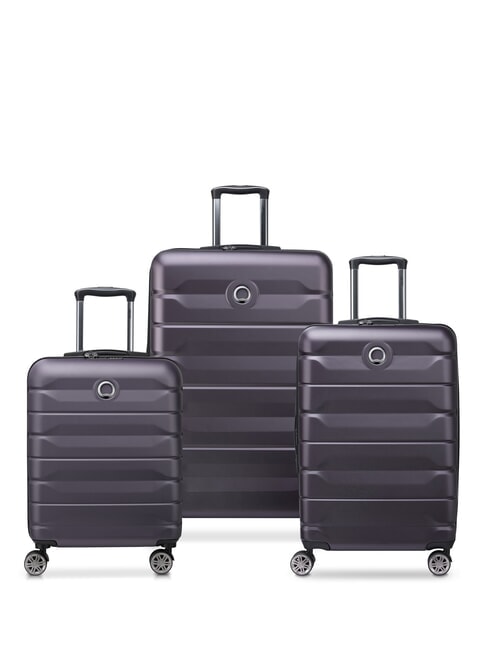 DELSEY AIR ARMOUR Lot de 3 trolleys : cabine+moyen, grand exp violet - Ensemble Valises