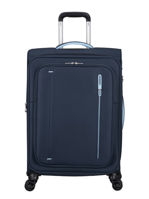 AMERICAN TOURISTER CLOUDRIDER Grand chariot extensible bleu marine ciel - Valises Semi-rigides