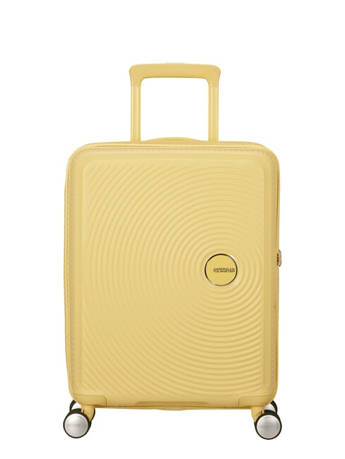 AMERICAN TOURISTER Valise Ligne SOUNDBOX, valise cabine, extensible jaune pastel - Valises cabine