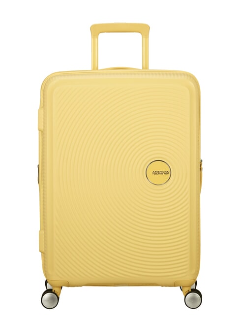 AMERICAN TOURISTER SOUNDBOX SPINNER Chariot moyen, extensible jaune pastel - Valises Rigides