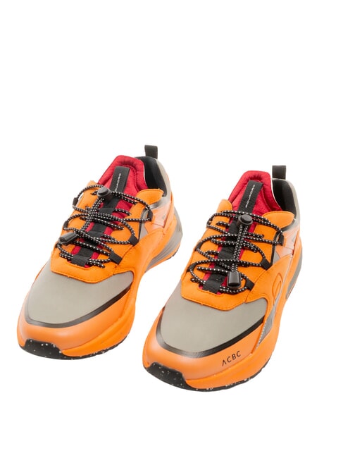 PIQUADRO CORNER 2.0 SPECIALE 2 Baskets en tissu recyclé ORANGE - Chaussures Homme