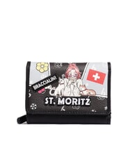 BRACCIALINI CARTOLINE Portefeuille moyen St.Moritz - Portefeuilles Femme