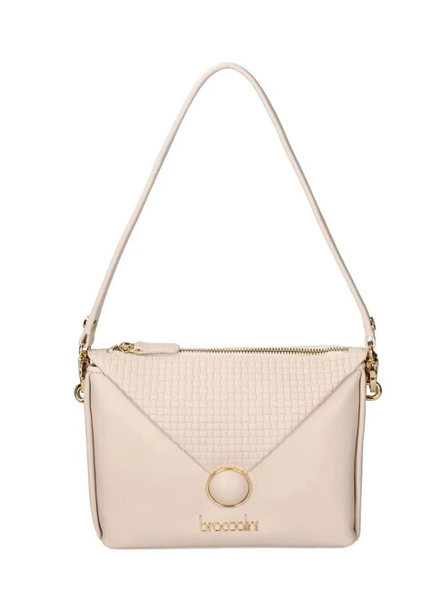 BRACCIALINI NAOMI Sac à bandoulière en cuir beige - Sacs pour Femme
