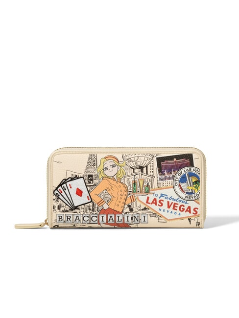 BRACCIALINI CARTOLINE Grand portefeuille LAS VEGAS multi - Portefeuilles Femme