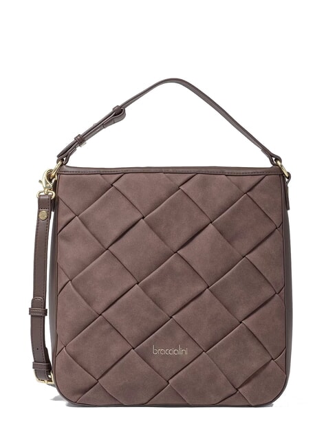 BRACCIALINI ICONS Sac bandoulière hobo avec bandoulière marron - Sacs pour Femme