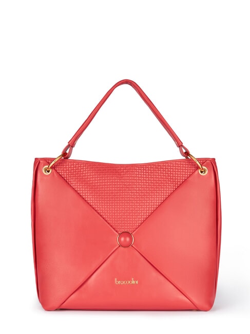 BRACCIALINI NAOMI Sac bandoulière hobo en cuir rouge - Sacs pour Femme