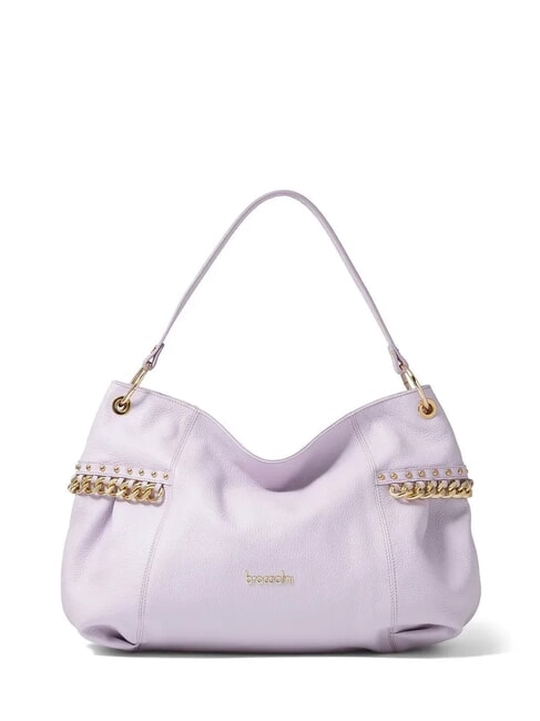 BRACCIALINI NORA Sac bandoulière en cuir avec chaîne lilas - Sacs pour Femme