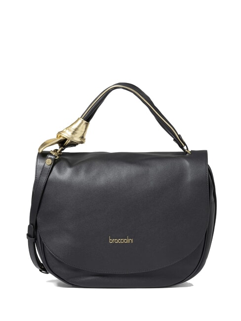 BRACCIALINI GRETA Sac en cuir avec bandoulière noir - Sacs pour Femme