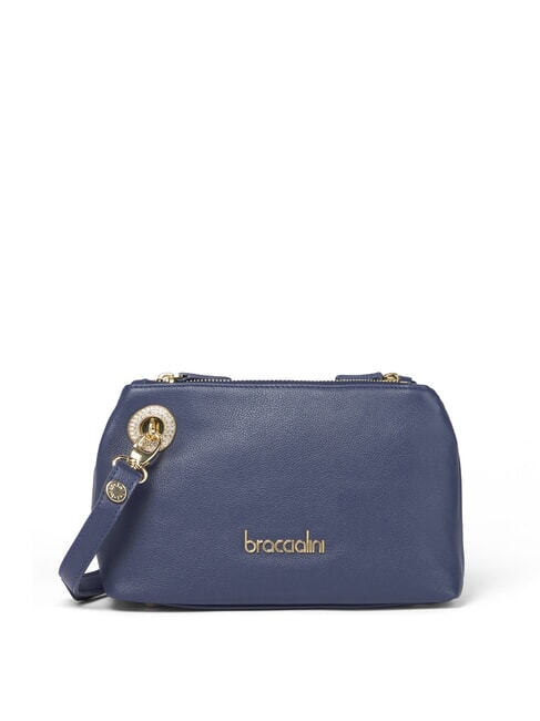 BRACCIALINI NORA Petit sac à bandoulière en cuir bleu - Sacs pour Femme