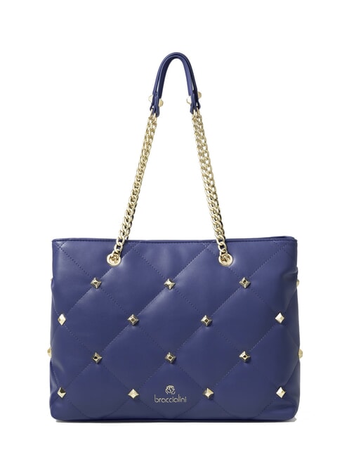 BRACCIALINI QUILT Sac à bandoulière avec anses en chaîne bleu - Sacs pour Femme