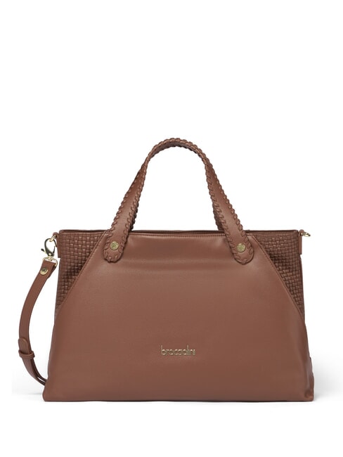 BRACCIALINI NAOMI Sac à main en cuir avec bandoulière marron - Sacs pour Femme