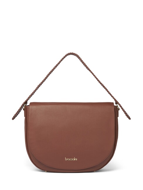 BRACCIALINI NAOMI Sac à bandoulière en cuir marron - Sacs pour Femme