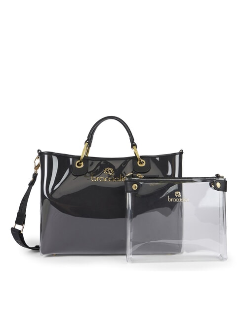 BRACCIALINI BETH JELLY Sac à main brillant avec pochette noir - Sacs pour Femme