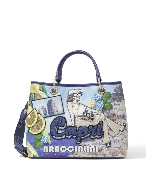 BRACCIALINI CARTOLINE Sac à main CAPRI avec bandoulière multi - Sacs pour Femme