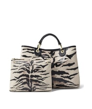 BRACCIALINI BETH PRINT Grand sac &agrave; main avec pochette tigre - Sacs pour Femme - 1