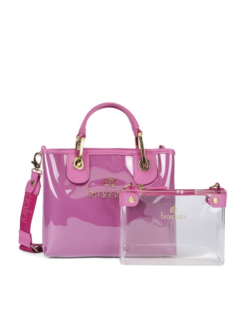 BRACCIALINI BETH JELLY Petit sac à main brillant avec pochette fuchsia - Sacs pour Femme