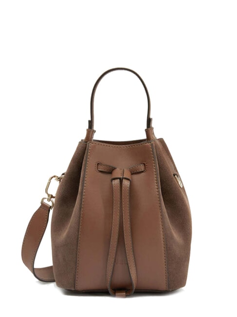 FURLA MIASTELLA Mini sac seau en cuir pralines - Sacs pour Femme