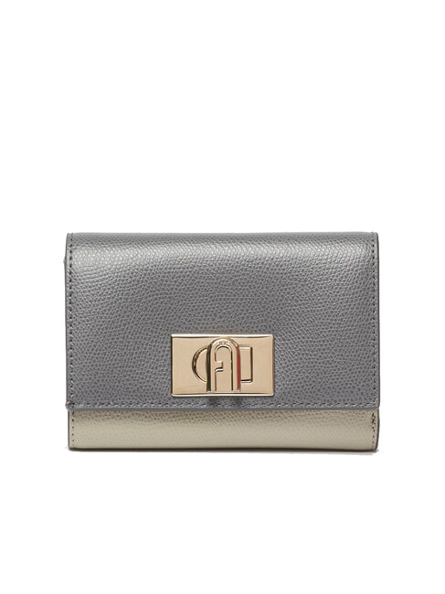 FURLA 1927 Portefeuille compact en cuir ares sol+marbre c+perle et int. - Portefeuilles Femme