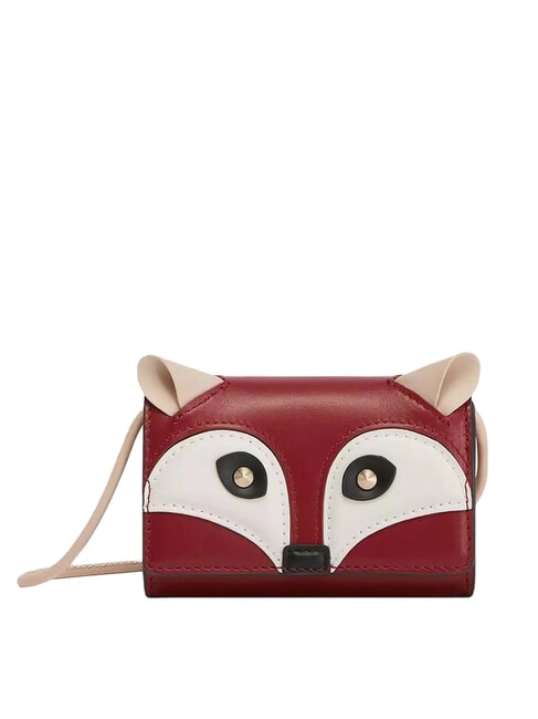 FURLA ALLEGRA FOX Mini sac bandoulière en cuir de veau TONS DE CERISE - Sacs pour Femme