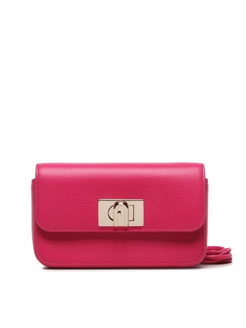 FURLA 1927 Mini sac à bandoulière en cuir rose pop - Sacs pour Femme