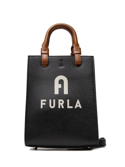 FURLA VARSITY STYLE Sac vertical en cuir avec bandoulière noir - Sacs pour Femme