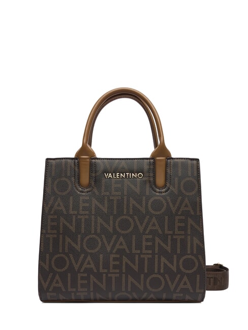 MARIO VALENTINO REGINA RE Sac à main avec logo imprimé sur toute la surface foncé/naturel - Sacs pour Femme