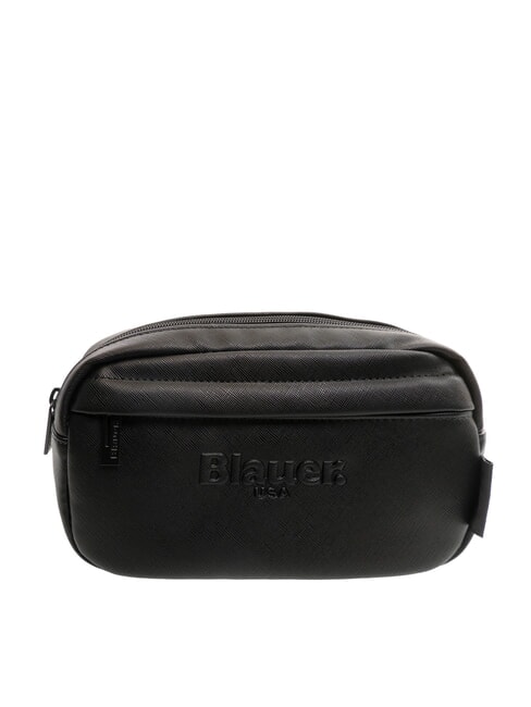 BLAUER WALLSTREET Sac banane à imprimé Saffiano avec poche NOIR - Sacs banane
