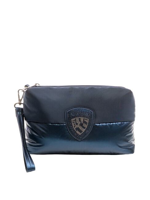 BLAUER PADDED NYLON Pochette souple avec logo en strass BLEU - Sacs pour Femme