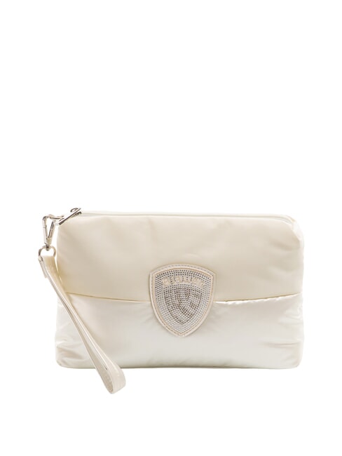 BLAUER PADDED NYLON Pochette souple avec logo en strass blanc - Sacs pour Femme