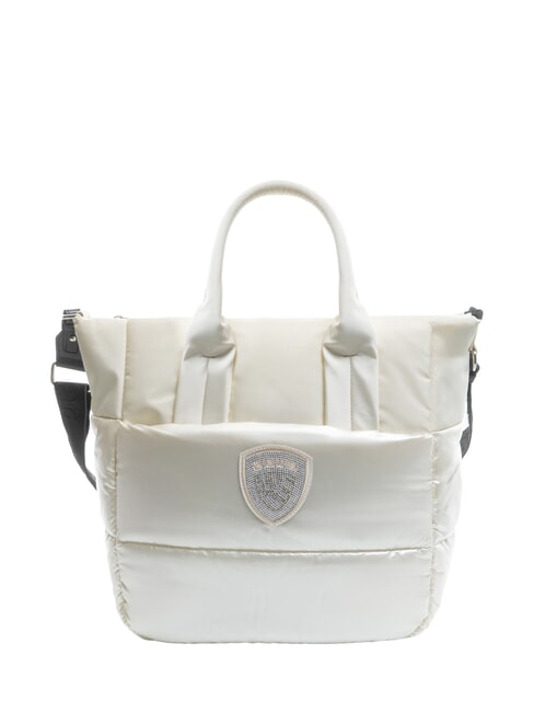 BLAUER PADDED NYLON Grand sac fourre-tout avec bandoulière blanc - Sacs pour Femme