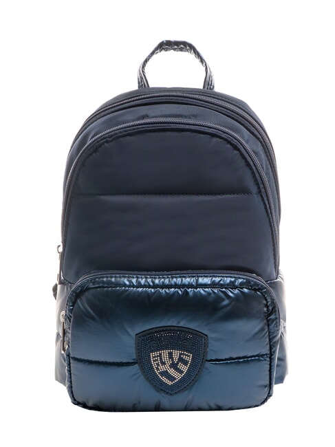 BLAUER PADDED NYLON Sac à dos avec logo en strass BLEU - Sacs pour Femme