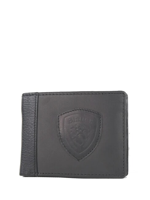 BLAUER MUST Portefeuille en cuir pour homme NOIR - Portefeuilles Homme