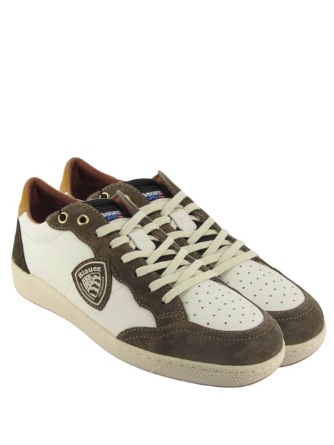 BLAUER MURRAY  blanc/taupe - Chaussures Homme
