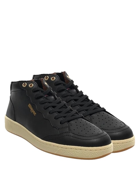 BLAUER MURRAY Baskets en cuir NOIR - Chaussures Homme