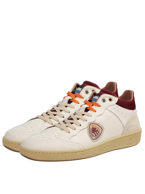BLAUER MURRAY Baskets blanc/orange - Chaussures Homme
