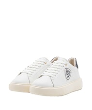 BLAUER VENUS Baskets en cuir blanc/noir - Chaussures Femme - 1