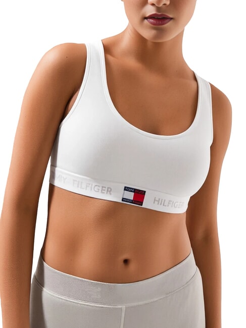 TOMMY HILFIGER TH Bralette non rembourrée blanc - Sous-vêtements pour femmes