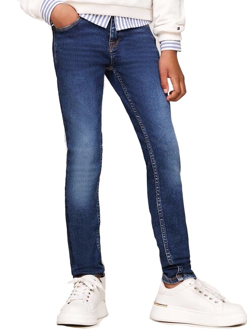 TOMMY HILFIGER TH KIDS Pantalon en jean slim authentique extensible - Pantalons pour enfants