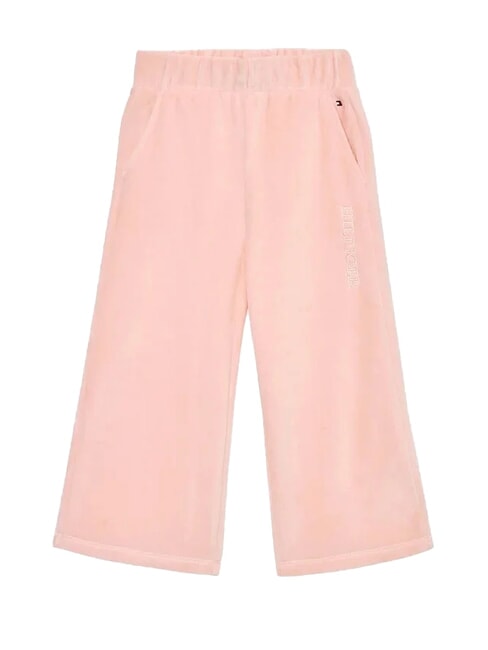 TOMMY HILFIGER TH KIDS Pantalon large en chenille cristal rose - Pantalons pour enfants