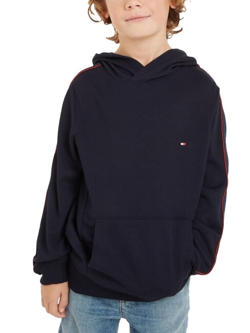 TOMMY HILFIGER TH KIDS Sweat à capuche avec manches à logo ciel du désert - Bébé Sweat