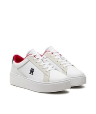 TOMMY HILFIGER TH PLATFORM COURT Baskets en cuir - Chaussures Femme